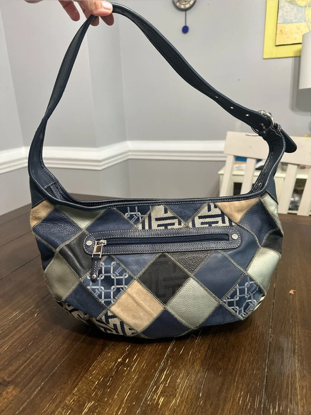 Tignanello patchwork hobo bag